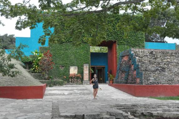 Entrando no museu de Toniná, em Ocosingo - Chiapas, no sul do México